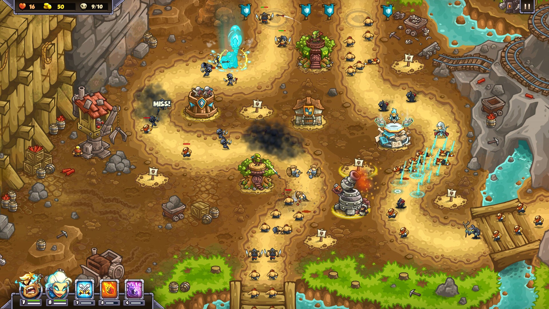 Standard dual-hero battle HUD contrasting with Iron one-life rules